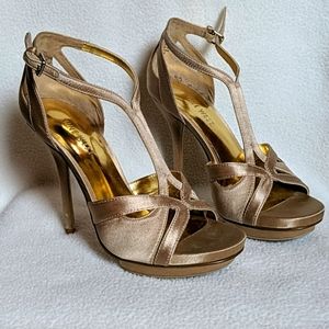 Nine West champagne color stilettos size 5.5